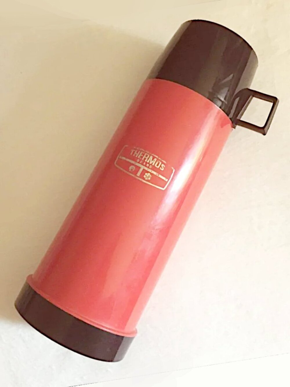 Made in England Vintage 1970s Thermos® Retro Red Bottle 16 oz